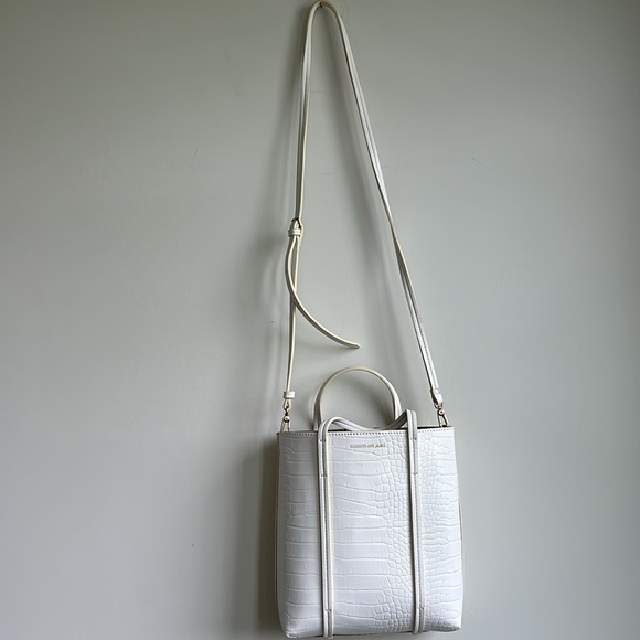 Elizabeth and James White Croc Print Purse - Picture 2 of 5